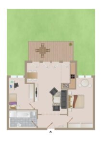 Grundriss der Wohnung