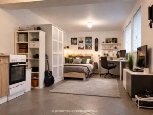 Anbau KI generiertes Einrichtungsbeispiel