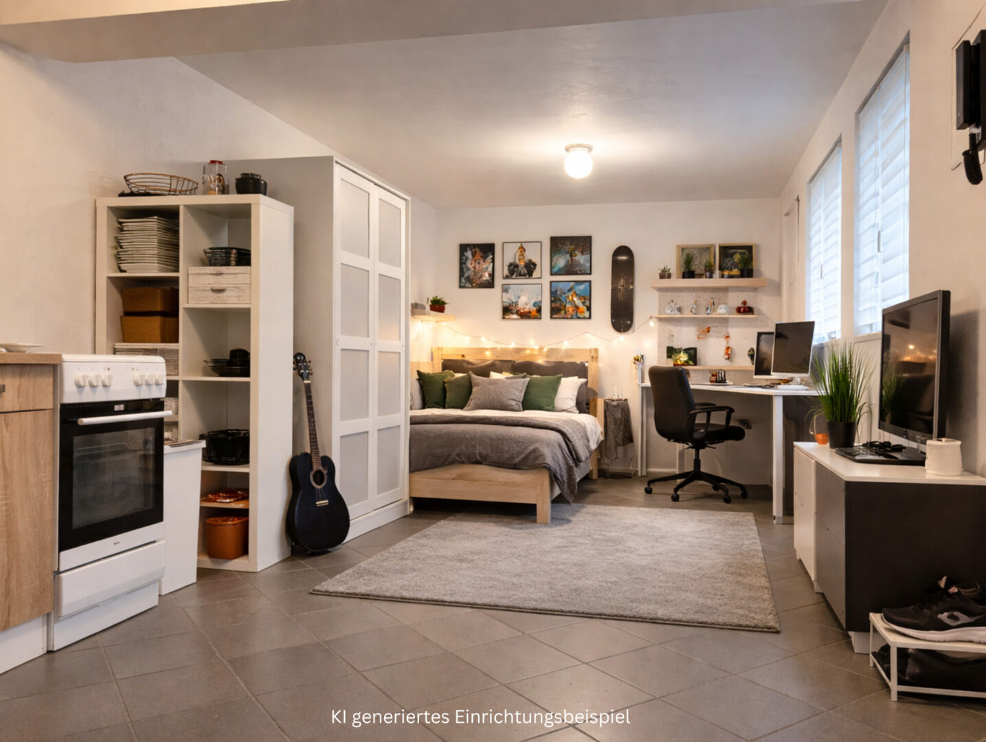Anbau KI generiertes Einrichtungsbeispiel