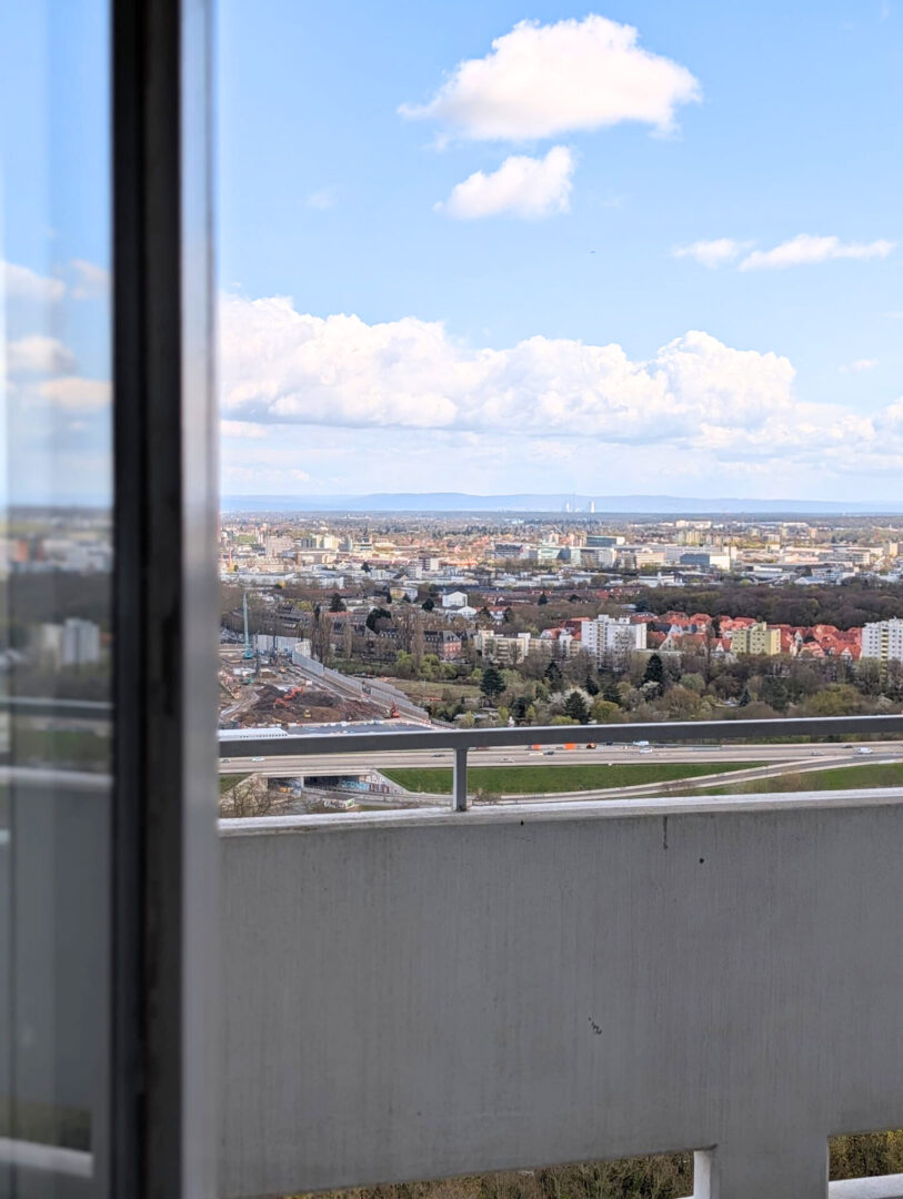 Ausblick Balkontür
