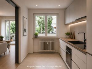 Küche KI-generiertes Gestaltungsbeispiel