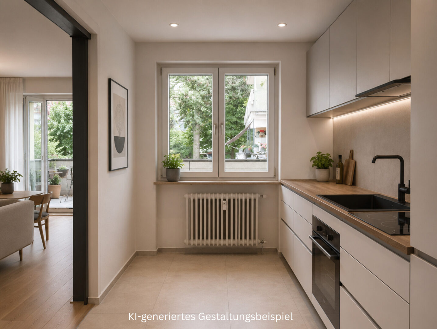 Küche KI-generiertes Gestaltungsbeispiel
