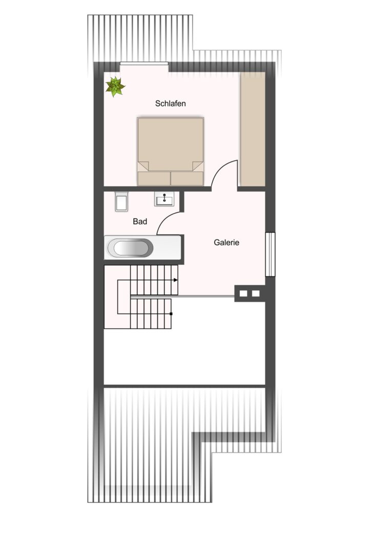 Grundriss obere Etage