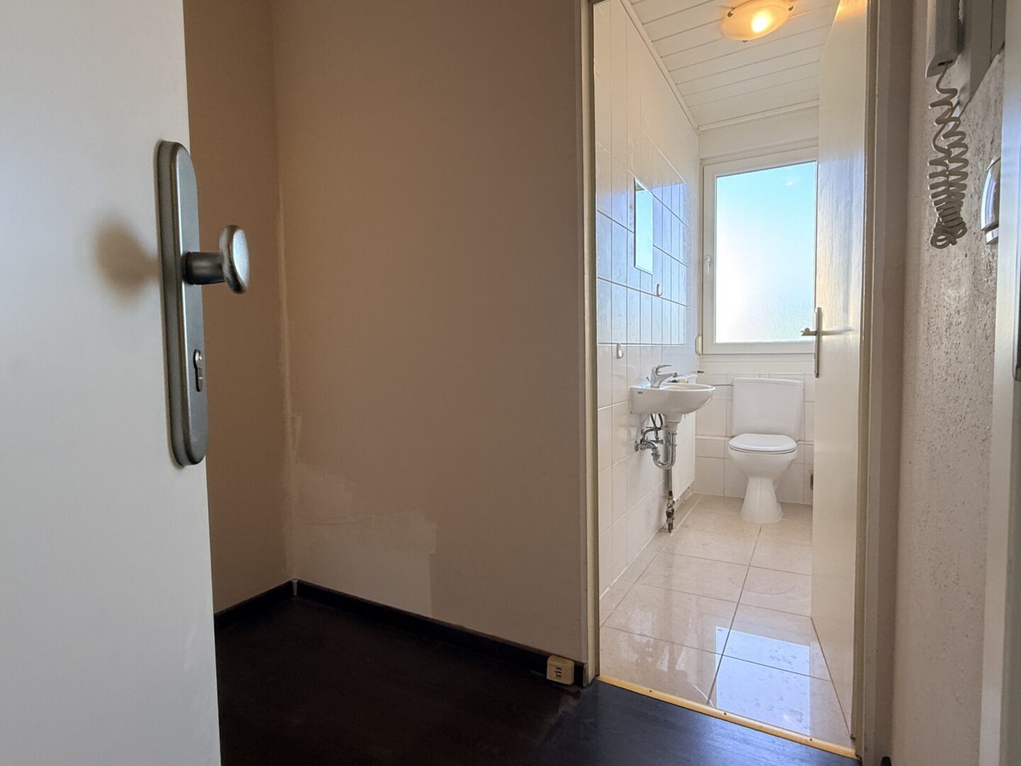 Eingang und WC