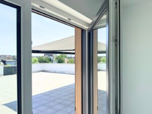 Blick auf die Terrasse