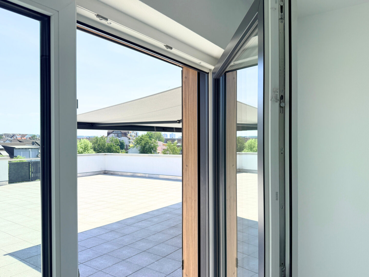 Blick auf die Terrasse