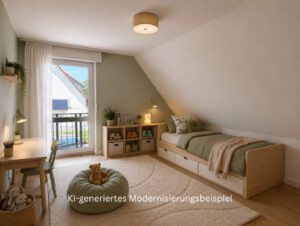 KI-generiertes Kinderzimmer