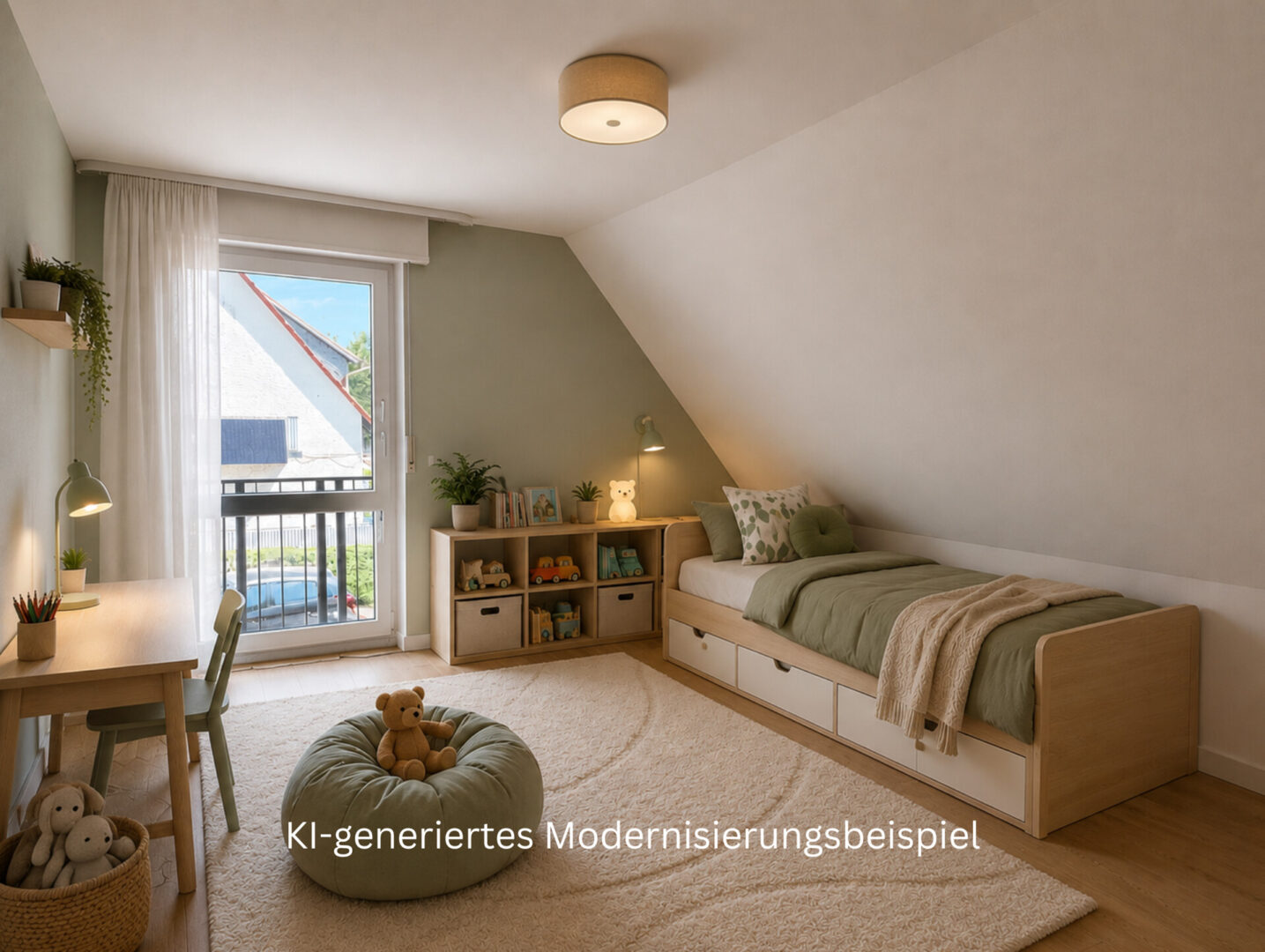 KI-generiertes Kinderzimmer