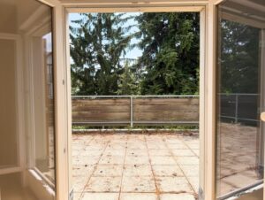 Blick auf den Balkon